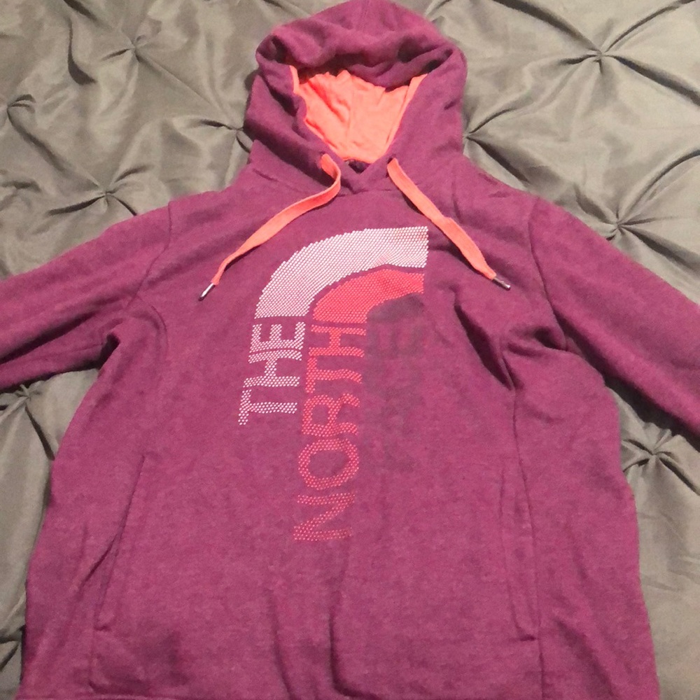 North face sweat shirt.